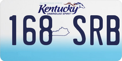 KY license plate 168SRB