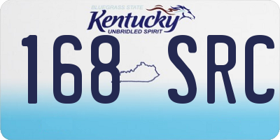 KY license plate 168SRC