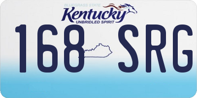 KY license plate 168SRG