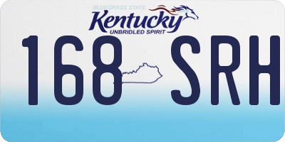 KY license plate 168SRH