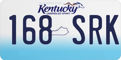 KY license plate 168SRK
