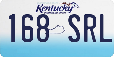KY license plate 168SRL