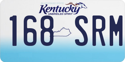 KY license plate 168SRM