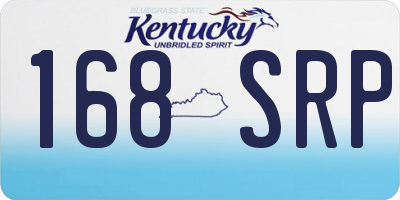 KY license plate 168SRP