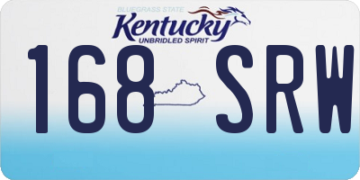 KY license plate 168SRW