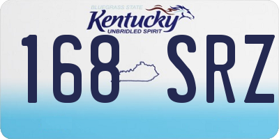 KY license plate 168SRZ