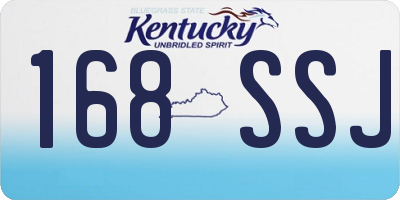 KY license plate 168SSJ