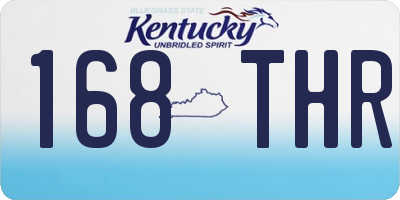 KY license plate 168THR