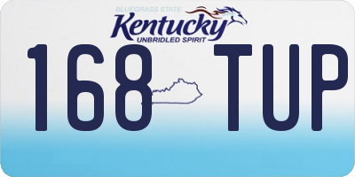 KY license plate 168TUP
