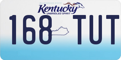 KY license plate 168TUT
