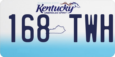 KY license plate 168TWH