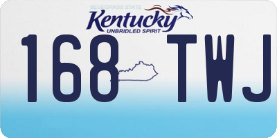 KY license plate 168TWJ