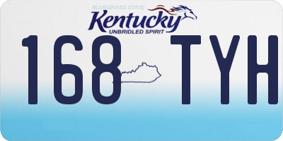 KY license plate 168TYH