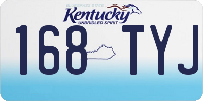KY license plate 168TYJ