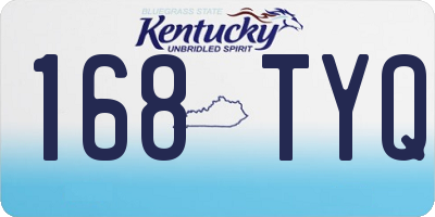 KY license plate 168TYQ