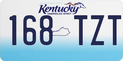 KY license plate 168TZT