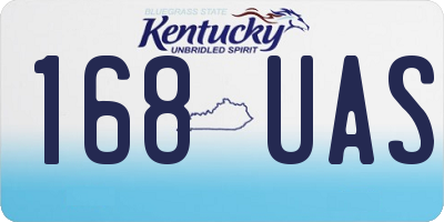 KY license plate 168UAS