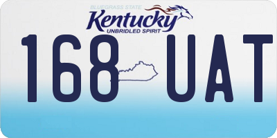 KY license plate 168UAT