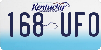 KY license plate 168UFO