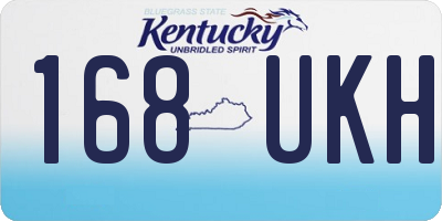 KY license plate 168UKH