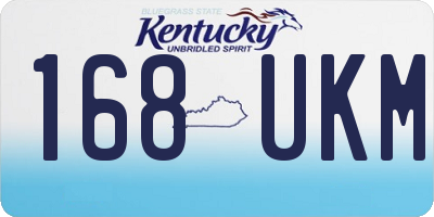 KY license plate 168UKM