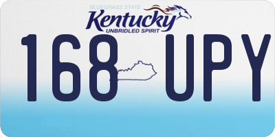 KY license plate 168UPY