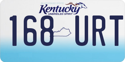 KY license plate 168URT