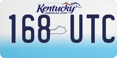 KY license plate 168UTC