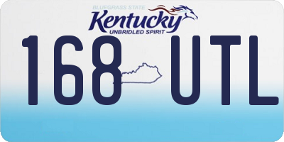 KY license plate 168UTL