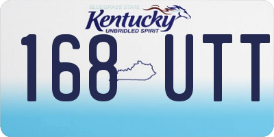 KY license plate 168UTT