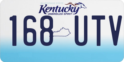 KY license plate 168UTV