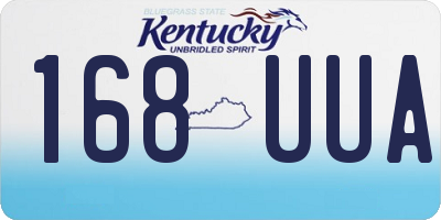 KY license plate 168UUA