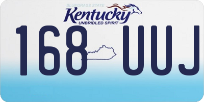 KY license plate 168UUJ