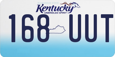 KY license plate 168UUT