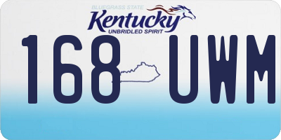 KY license plate 168UWM