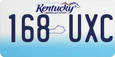 KY license plate 168UXC