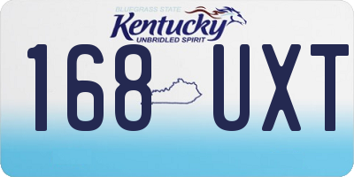 KY license plate 168UXT