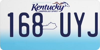 KY license plate 168UYJ