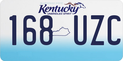 KY license plate 168UZC