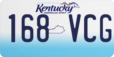KY license plate 168VCG