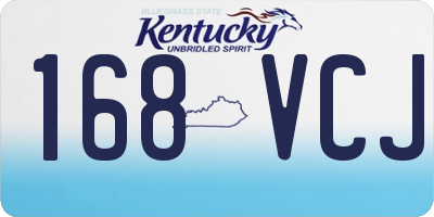 KY license plate 168VCJ