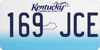 KY license plate 169JCE