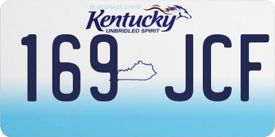 KY license plate 169JCF