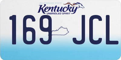 KY license plate 169JCL