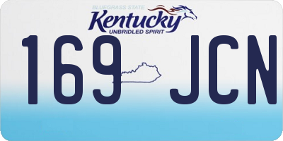 KY license plate 169JCN