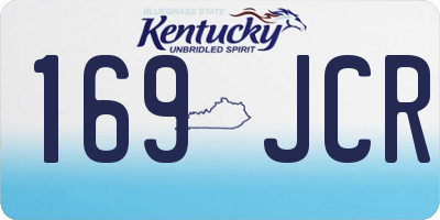 KY license plate 169JCR