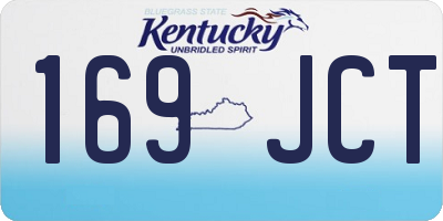 KY license plate 169JCT