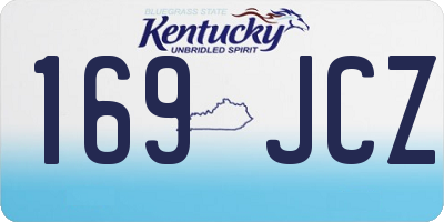 KY license plate 169JCZ
