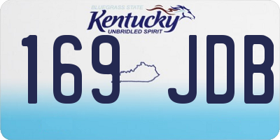 KY license plate 169JDB