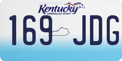 KY license plate 169JDG